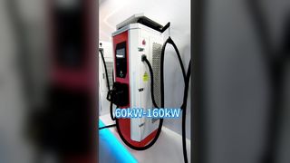 Быстрое зарядное устройство для электромобилей постоянного тока с двумя пистолетами мощностью 60–160 кВт с защитой от атмосферных воздействий IP54 для коммерческого использования