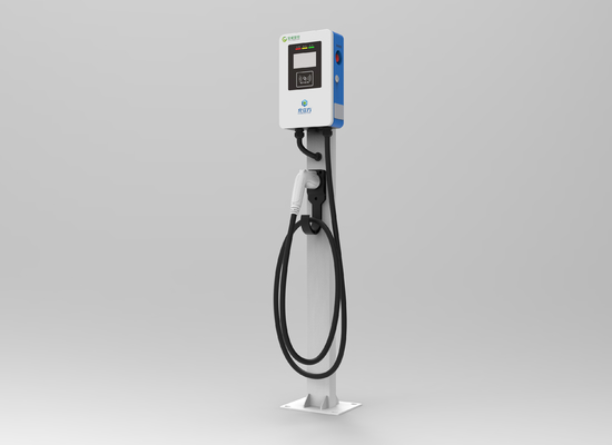 Белый и синий 7 кВт AC EV зарядное устройство для офисной гостиницы парковки