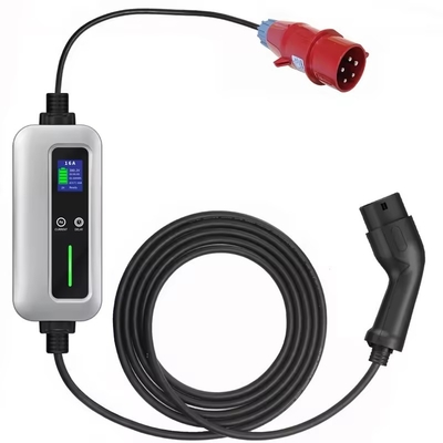 EV Portable Charger 3 Phase 11kw Mennekes Type 2 On-Board Charging Connector