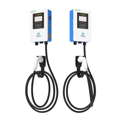 Хорошая цена. 7KW/32A Синий и белый настенный / пост-тип однопулевой зарядный стол для электромобилей онлайн