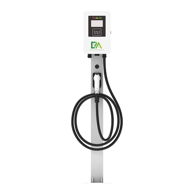 Домой 7KW 11KW 22KW 32A Белый столб Тип однопулевого электромобиля