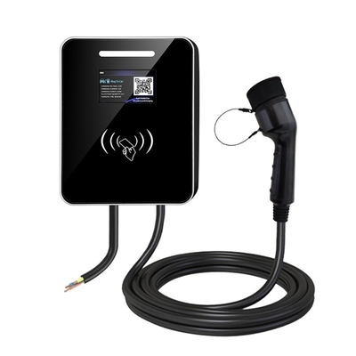 Хорошая цена. 7kW Wall-Mounted AC EV Charger Type 2 Socket IP65 RFID Smart APP Control For Home / Commercial онлайн