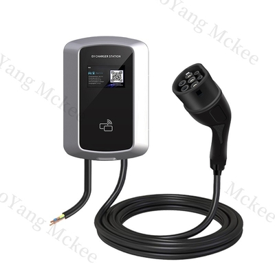 Хорошая цена. Коммерческое AC зарядное устройство 7KW Тип 2 EV Автомобиль 14KW Интеллектуальный голосовой IP55 безопасный EV зарядное устройство AC с балансом нагрузки онлайн
