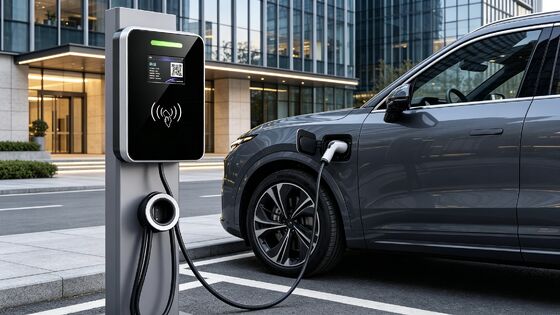 Хорошая цена. IP54 UL94 V0 Квадратный стеклянный стеновой столб Тип конструкции EV зарядное устройство Тип1 11kw 16A 380V 5,64 дюйма LCD дисплей станции зарядки переменного тока Онлайн