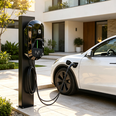 Хорошая цена. R8 Стенная и столбная станция переменного тока Type2 7kw 32A 85V 265V IP54 5,64 дюйма LCD дисплей EV зарядное устройство для жилого и коммерческого использования Онлайн