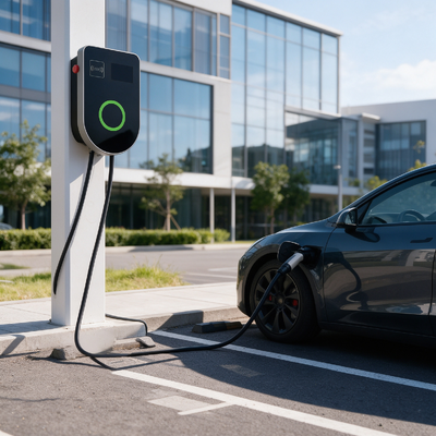 Хорошая цена. Euro Type2 U Shape AC зарядная станция EVSE поддерживает установку на стенке и колонне 7kW 32A 85V 265V IP54 4,59 дюйма LCD экран Комплексная многозащитная защита Онлайн