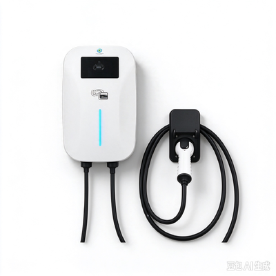 Хорошая цена. Макки 7кВт 11кВт 22кВт Настенное зарядное устройство AC EV IP54 OCPP 1.6J 4,3-дюймовый сенсорный экран Онлайн